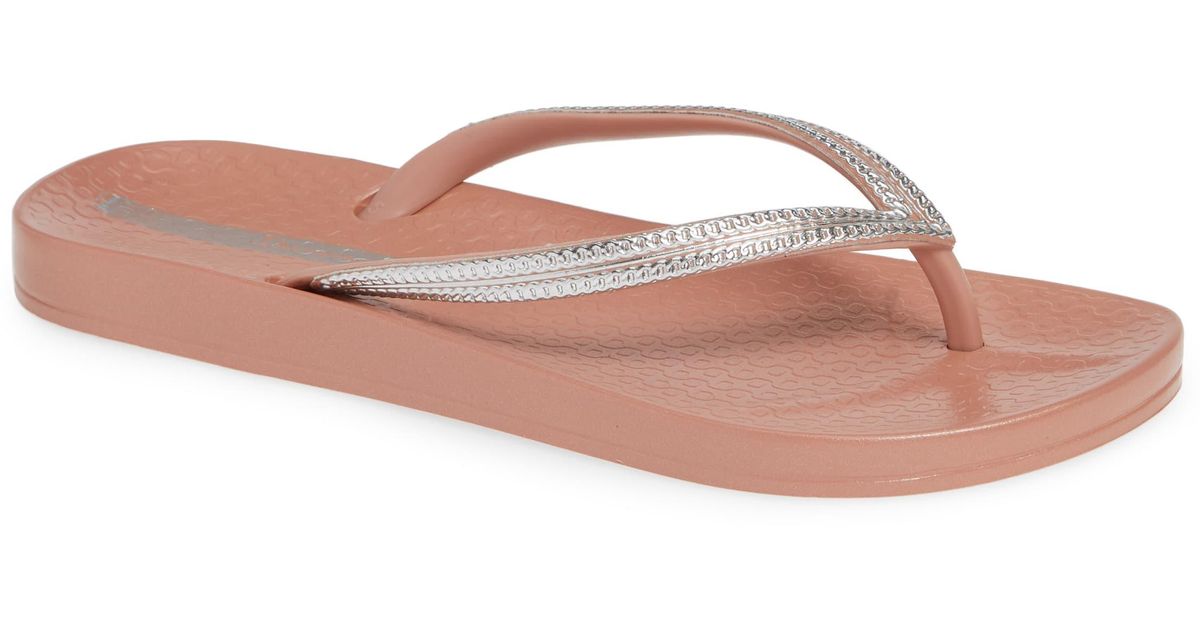 ipanema metallic flip flops