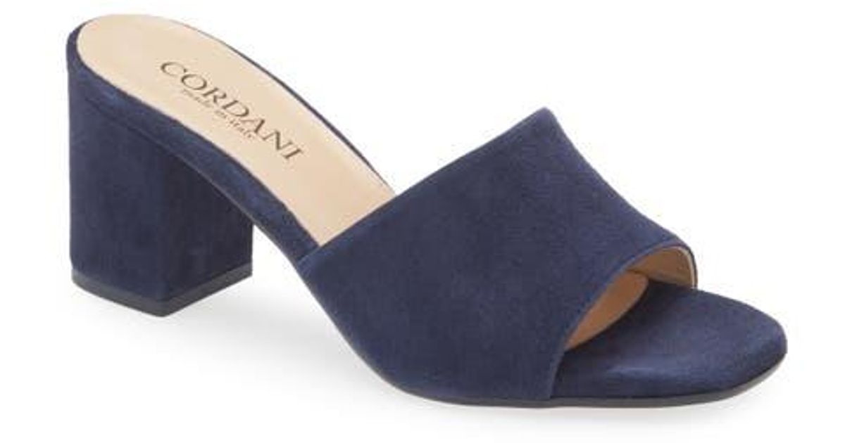 Cordani Irina Slide Sandal in Blue | Lyst