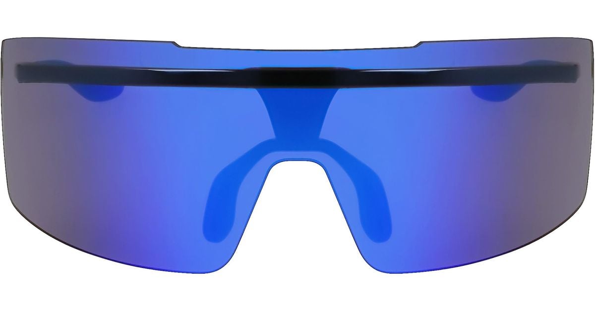 Nike Echo 67mm Oversize Shield Sunglasses in Blue for Men Lyst