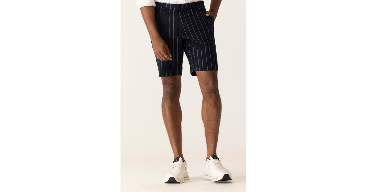 Dek Oasis Hyperthread Linen Blend Bermuda Shorts in Blue for Men | Lyst