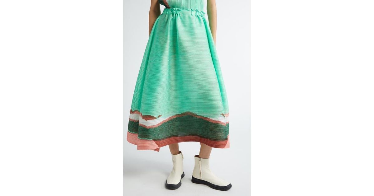 Jupe Plissée Pleats Please Issey Miyake - Taille 2 - Dégradé - Neuf Avec étiquettes - Japon