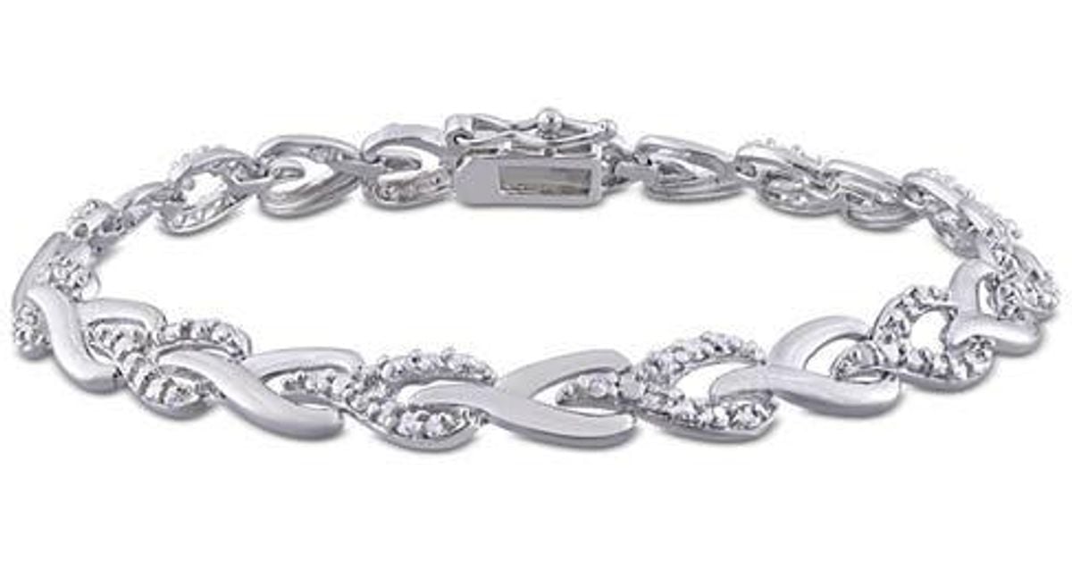 Julianna B 1 Ctw Diamond Bracelet in Metallic | Lyst