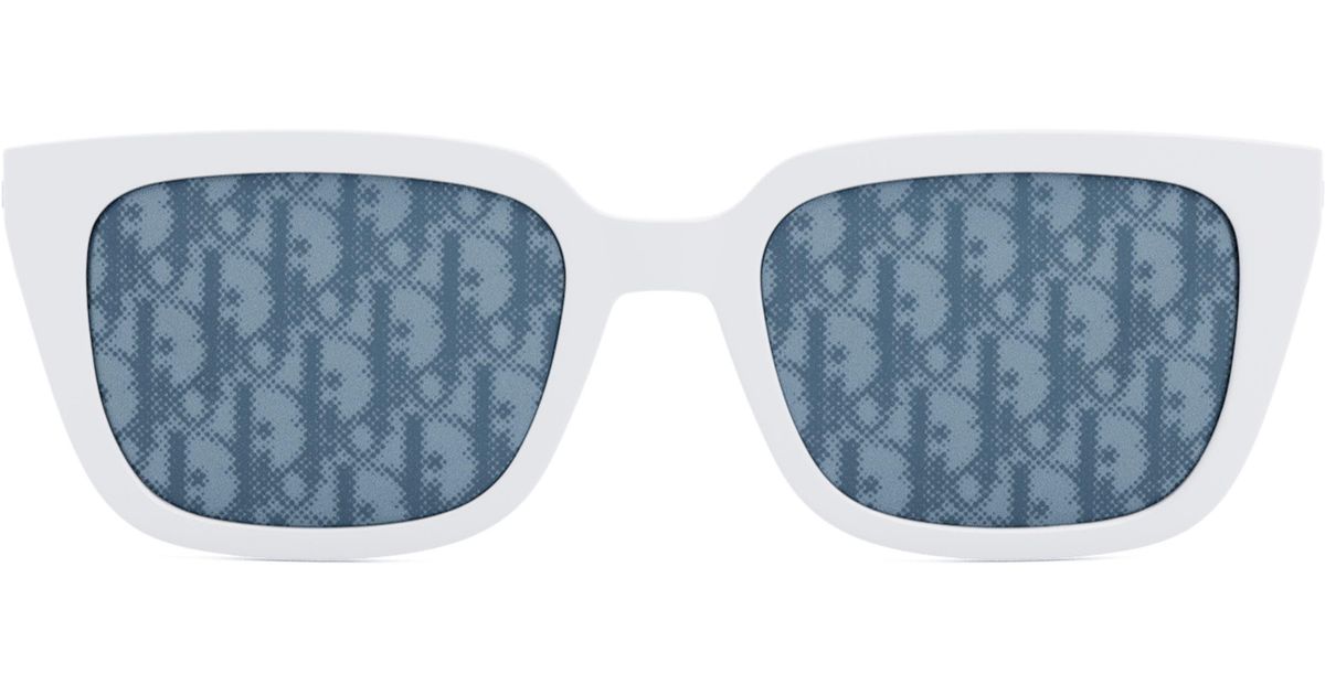 Dior 53mm Rectangular Sunglasses in Blue for Men | Lyst