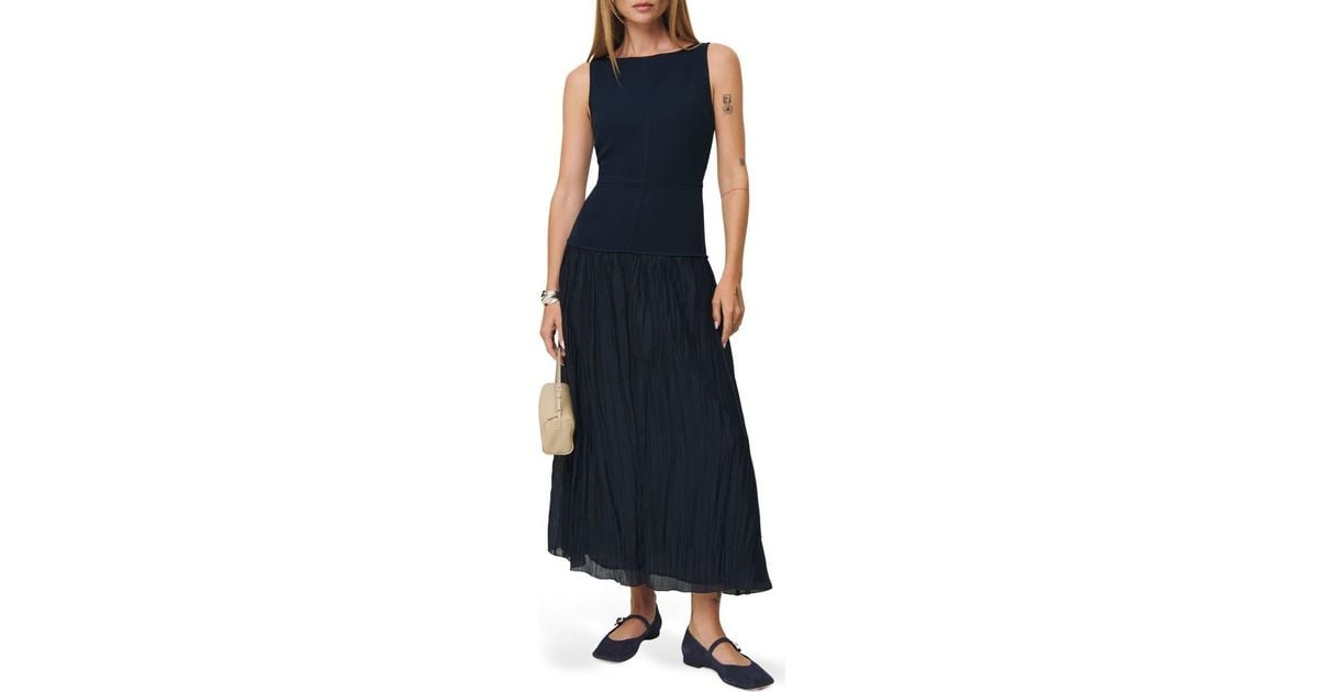 Reformation Cyra Drop Waist Maxi Dress in Blue | Lyst Reformation Cyra Drop Waist Maxi Dress in Blue | Lyst
