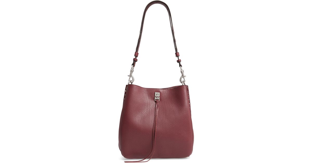 rebecca minkoff darren deerskin leather shoulder bag
