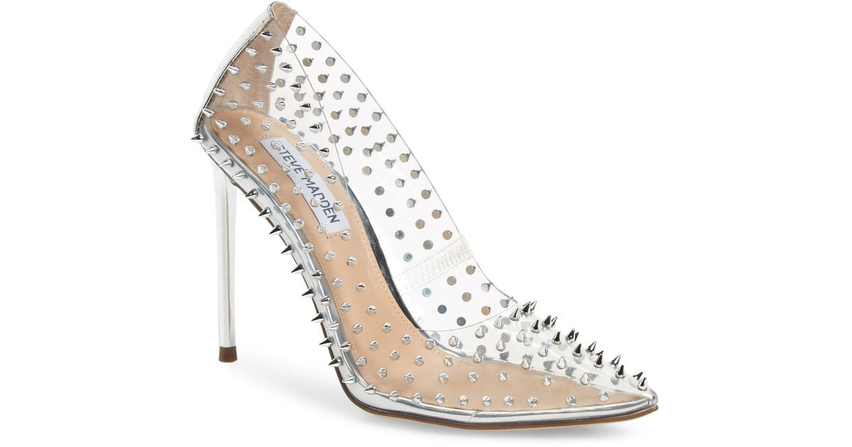 black and clear heels steve madden