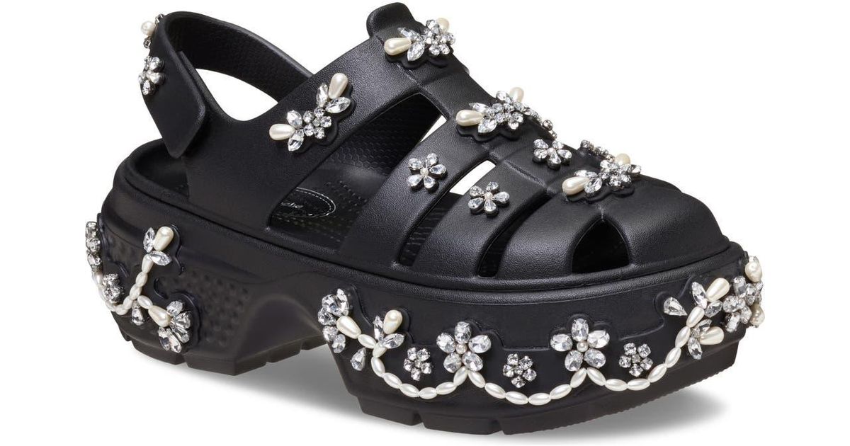 Simone Rocha x Crocs ☆ Stomp Fisherman ‘Black’ Crocs Stomp Fisherman Clog Simone Rocha Black Men's - 211428