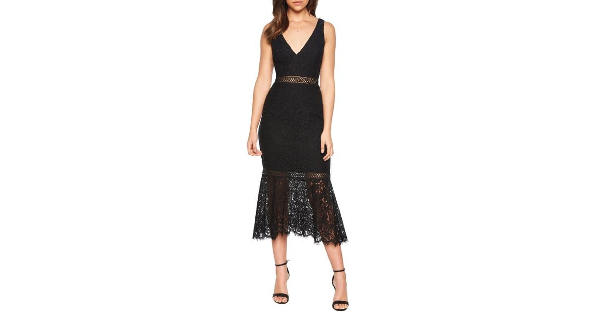 sienna lace trumpet dress