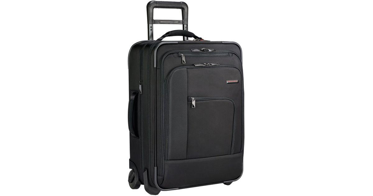 Briggs & Riley Pilot Carryon Expandable Upright in Black Lyst