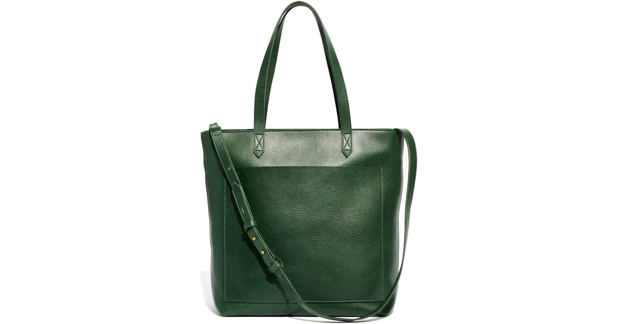 Madewell The Zip-Top Medium Transport Leather Tote