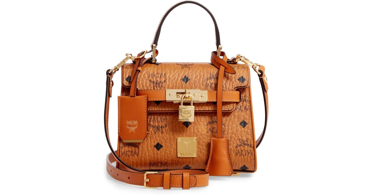 mcm mini top handle crossbody