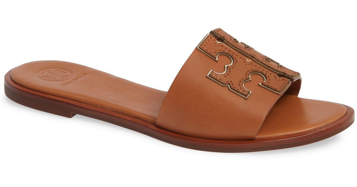 tory burch ines mid heel slide