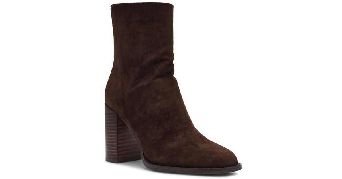 Steve Madden Obsession Bootie in Brown | Lyst