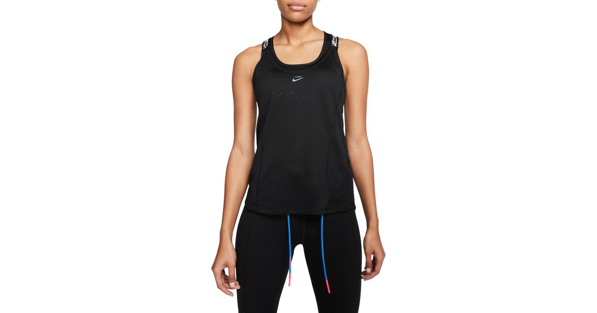 nike off white running tank
