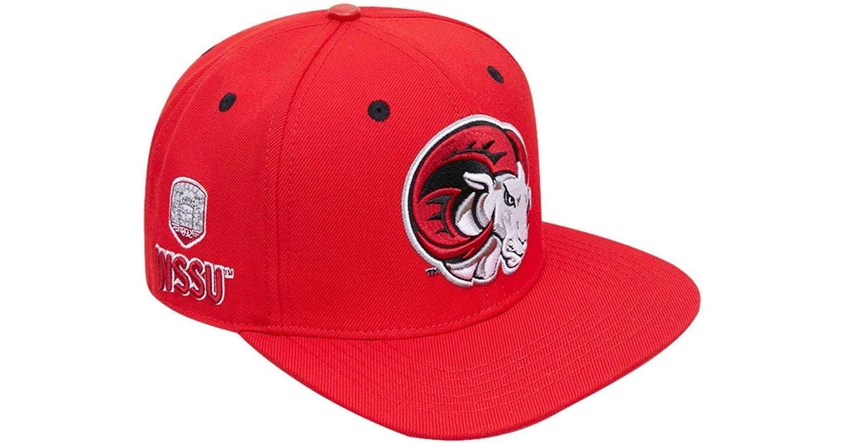 Pro Standard Winston Salem Rams Evergreen Mascot Snapback Hat At ...