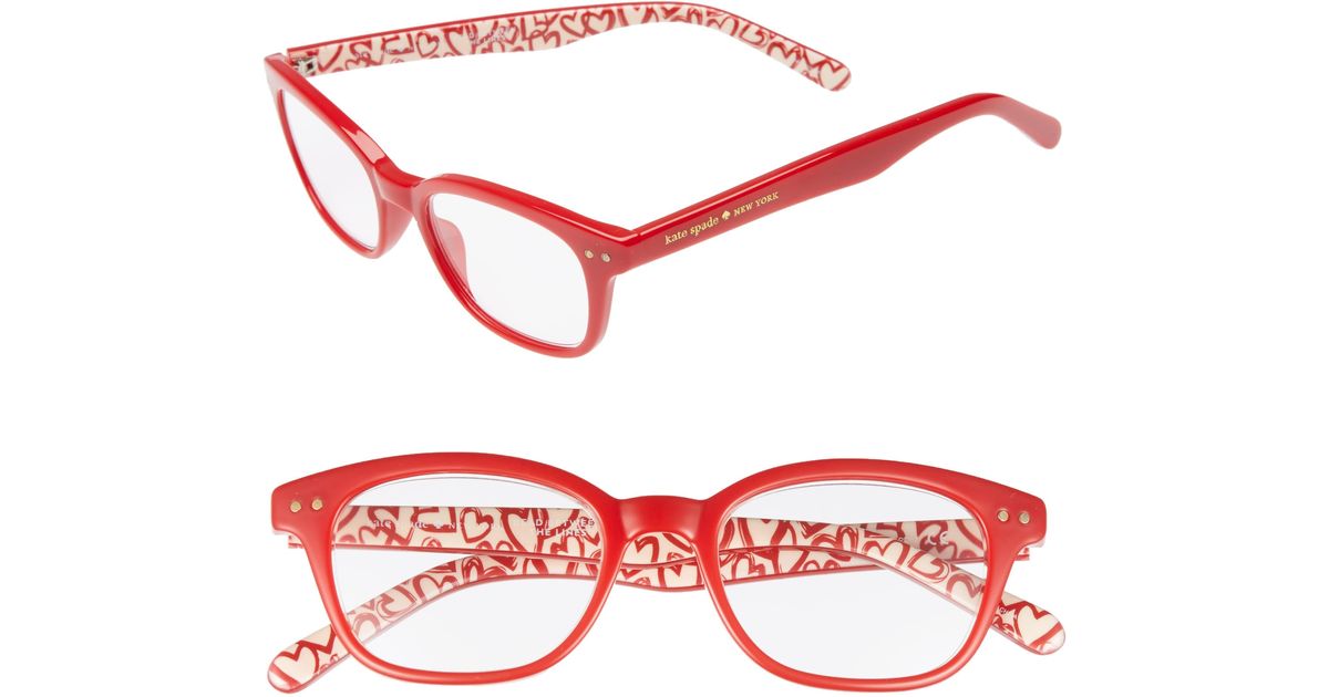 Kate Spade Rebecca 47mm Reading Glasses in Red Lyst