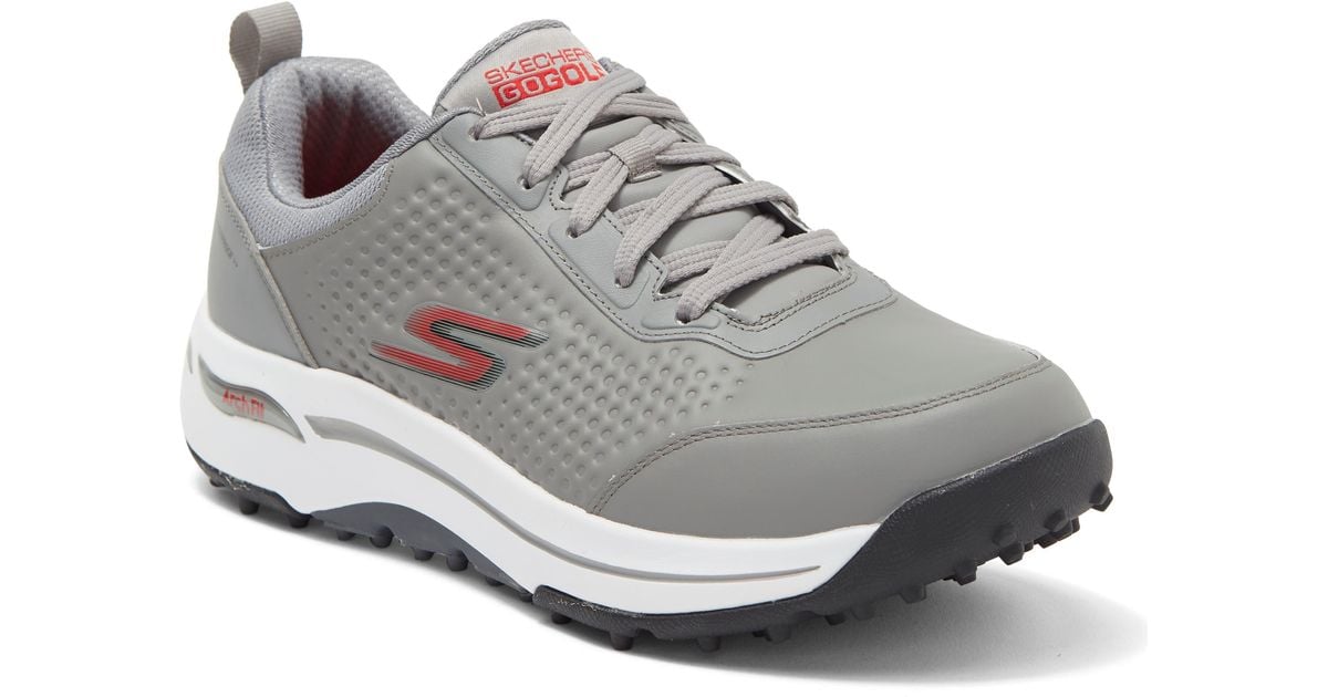 Skechers Go Golf Arch Fit Set Up Waterproof Spikeless Golf Shoe in Gray