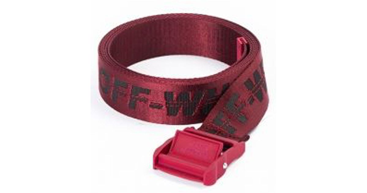 Off-White c/o Virgil Abloh Canvas Classic Industrial Belt in Bordeaux Black  (Red) - Lyst