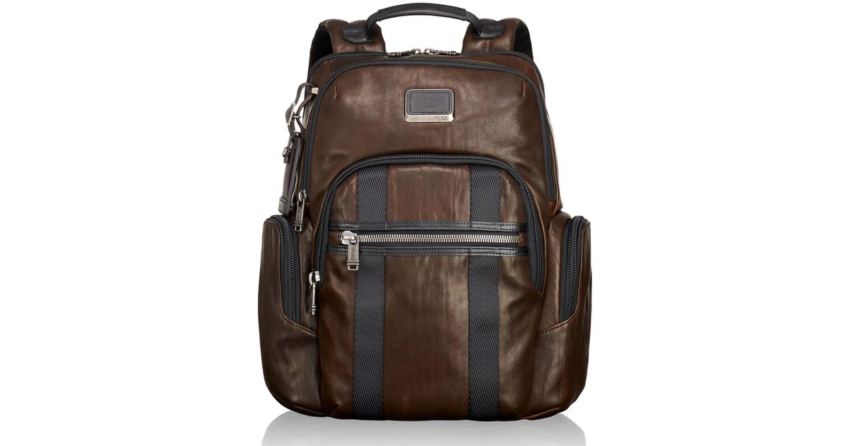 tumi nellis leather backpack