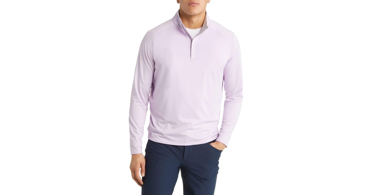 Peter Millar Crown Crafted Stealth Performance Quarter Zip Pullover in