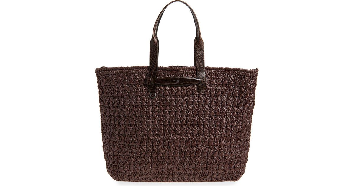 Dolce & Gabbana Adamo Raffia Shopper Bag in Brown for Men | Lyst