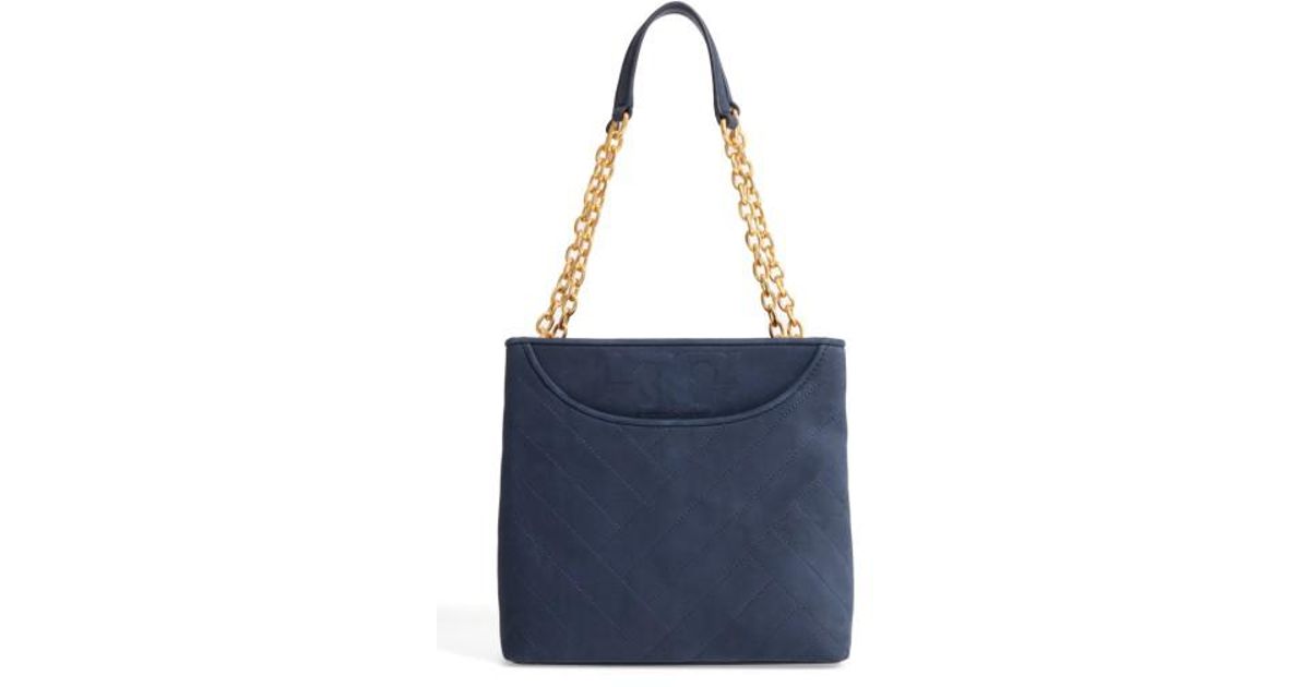 tory burch blue suede bag