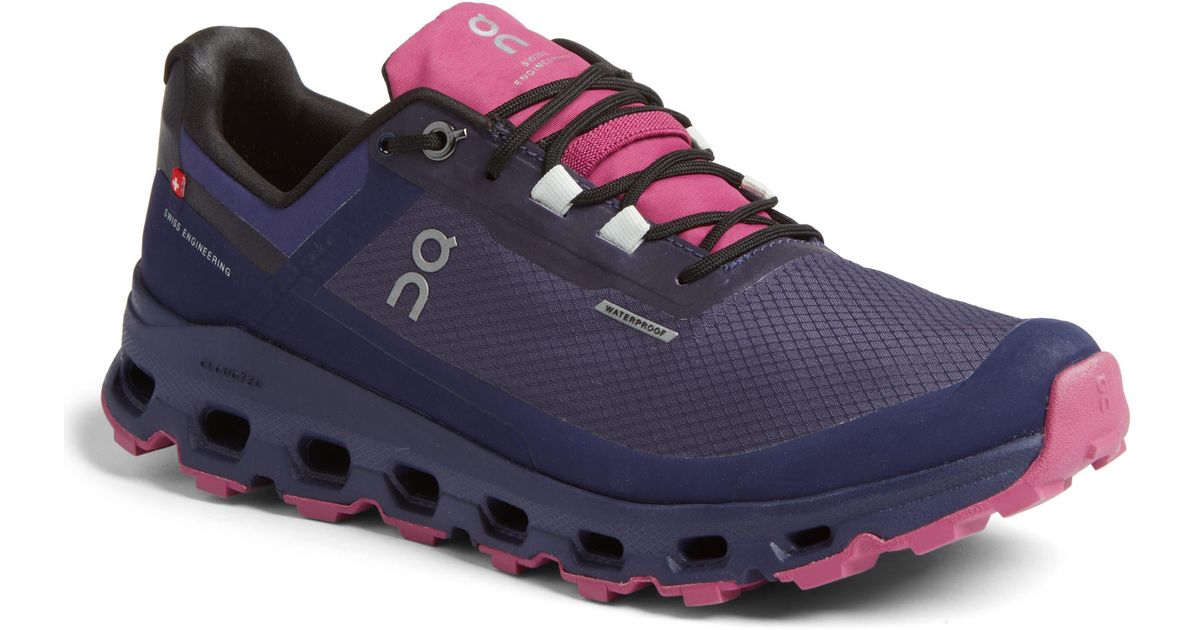 On Cloudvista Waterproof Trail Running Shoe in Blue Lyst