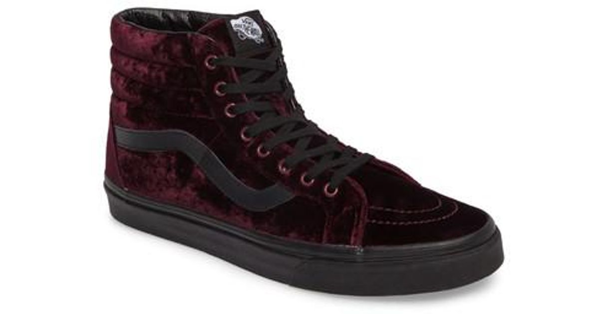 vans velvet high top
