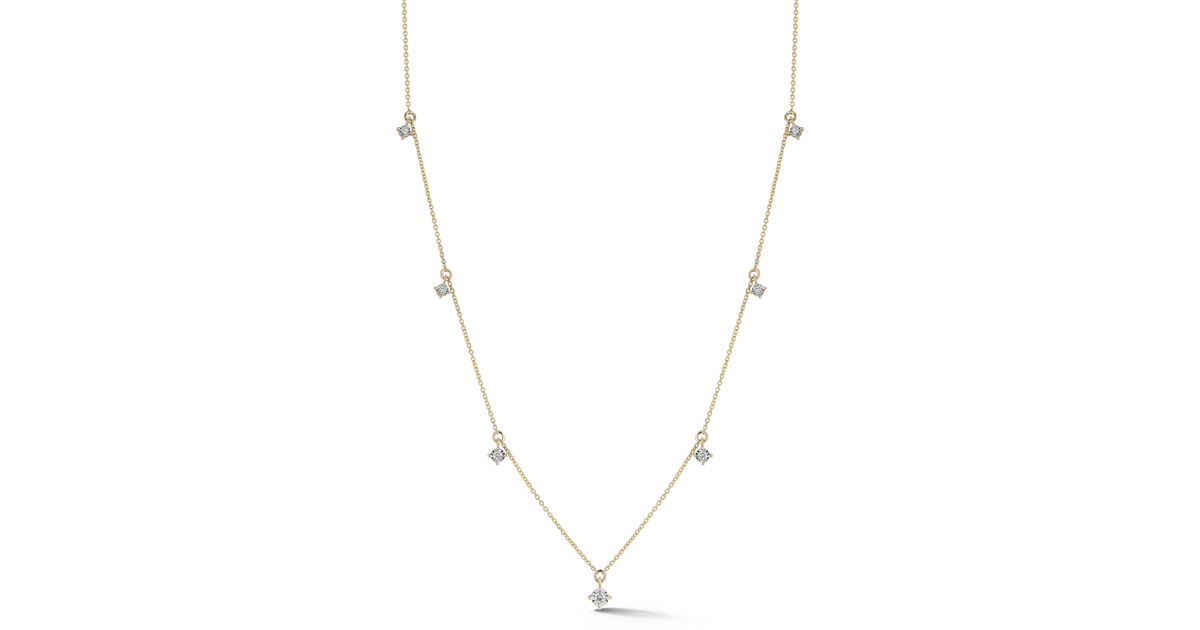 Dana Rebecca Ava Bea Diamond Charm Necklace | Lyst