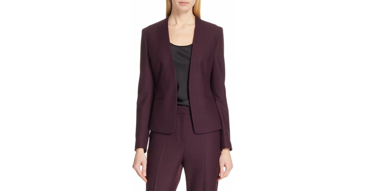 hugo boss burgundy suit