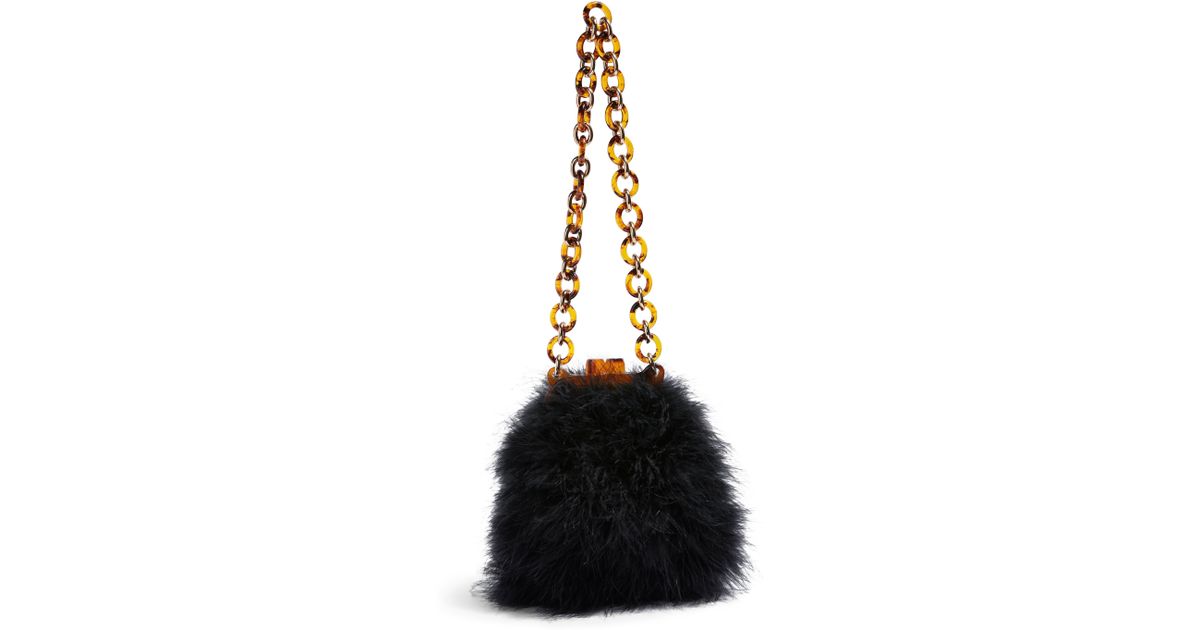 topshop feather bag