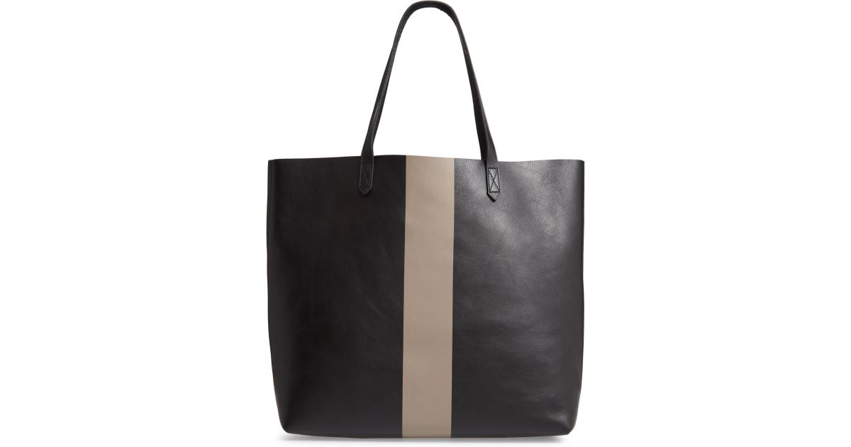 madewell paint stripe tote