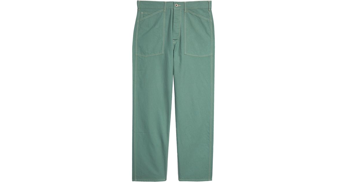 Visvim Cotton Carpenter Pants in Green for Men | Lyst