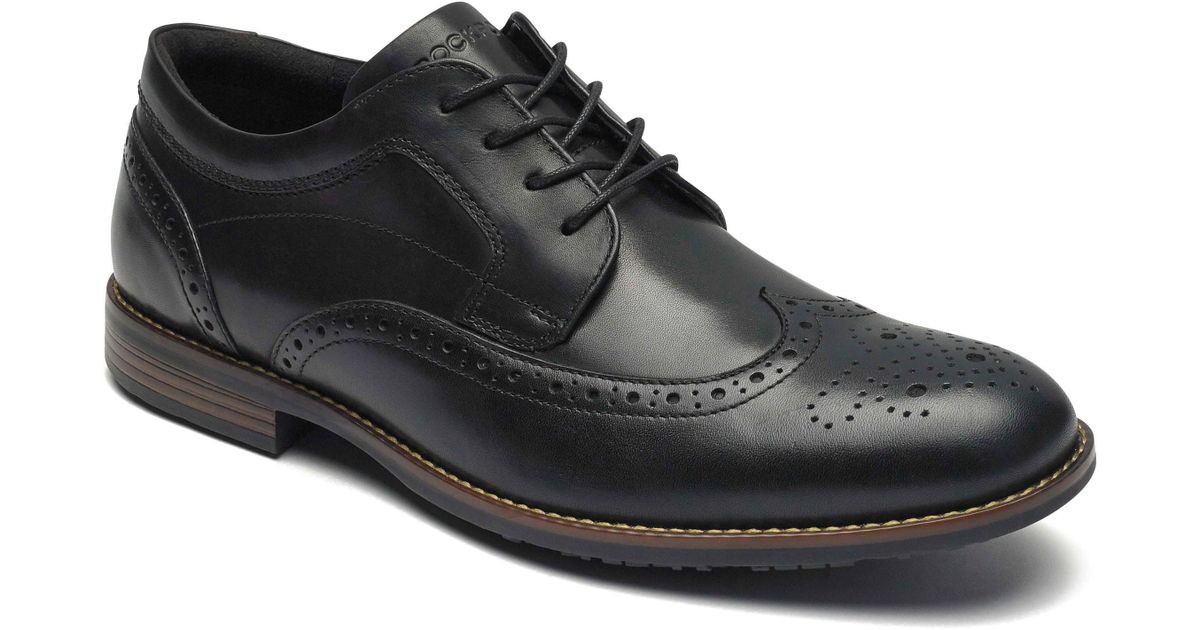 rockport dustyn waterproof wingtip brogues