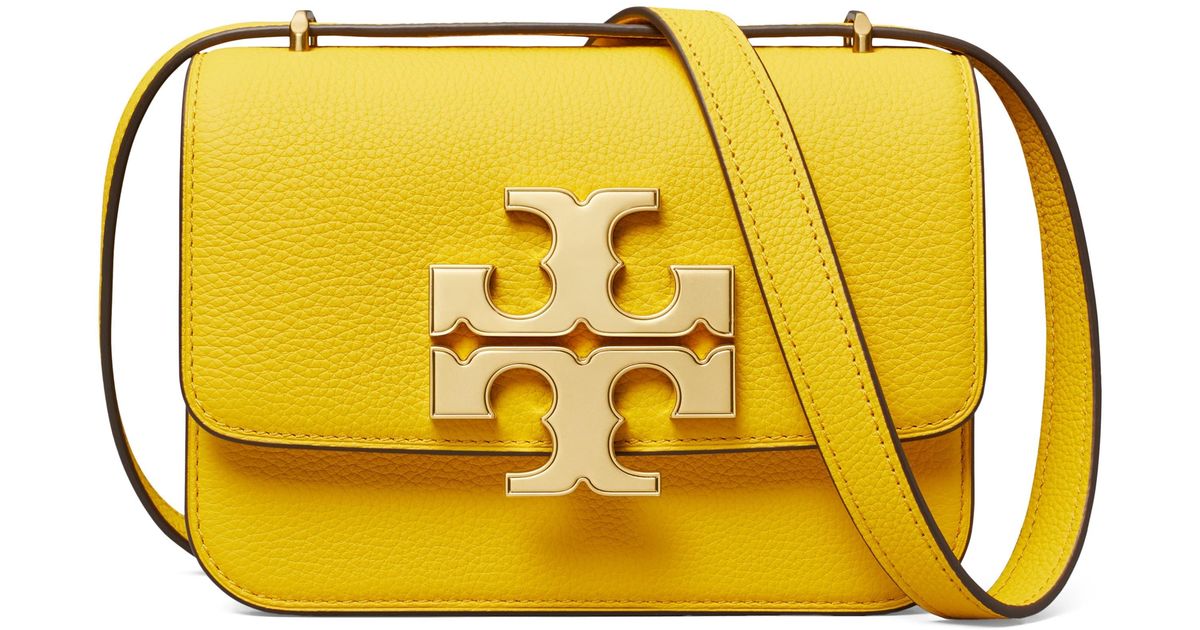 Tory Burch Small Eleanor Pebble Leather Convertible Shoulder Bag in ...