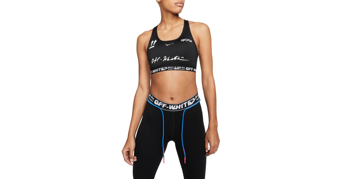 off white nike bra