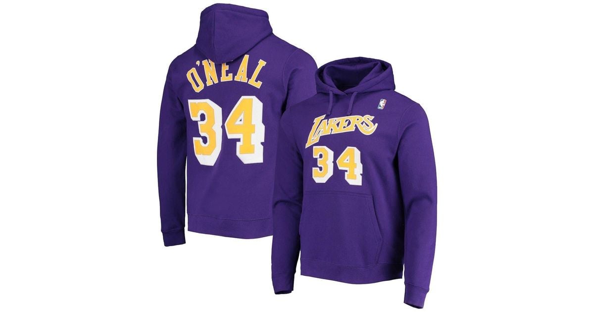 Mitchell & Ness Shaquille O'neal Los Angeles Lakers Hardwood Classics ...