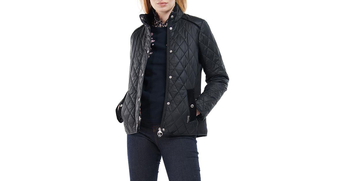 Barbour Yarrow Quilted Jacket in Blue Lyst