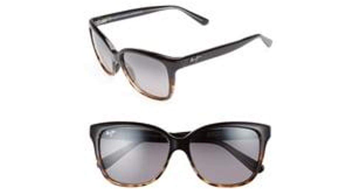 Maui Jim Starfish 56mm Polarizedplus2® Cat Eye Sunglasses in White Lyst