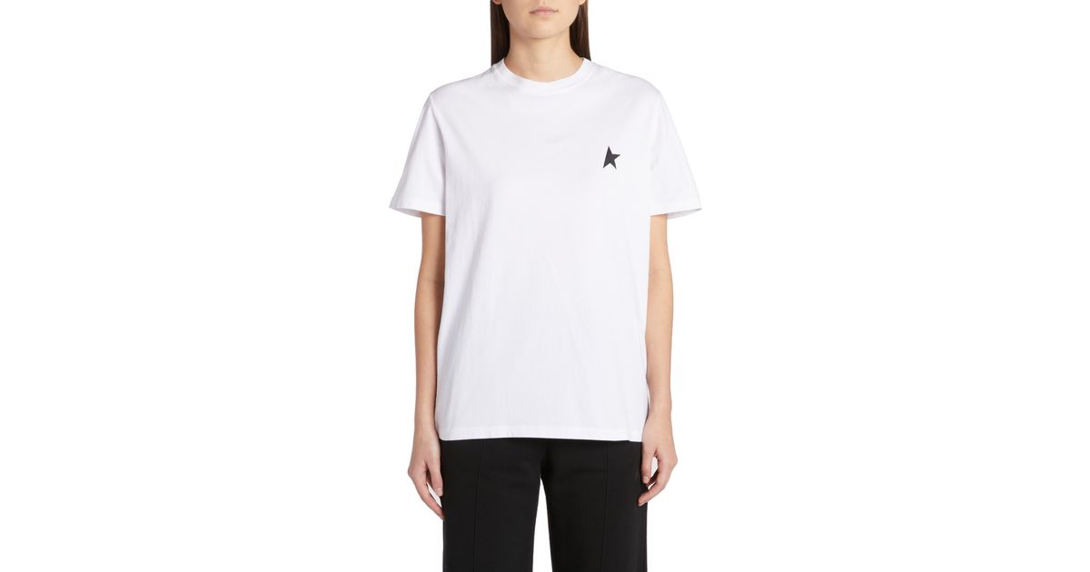 Golden Goose Regular Fit Small Star Logo Graphic T-shirt in White | Lyst