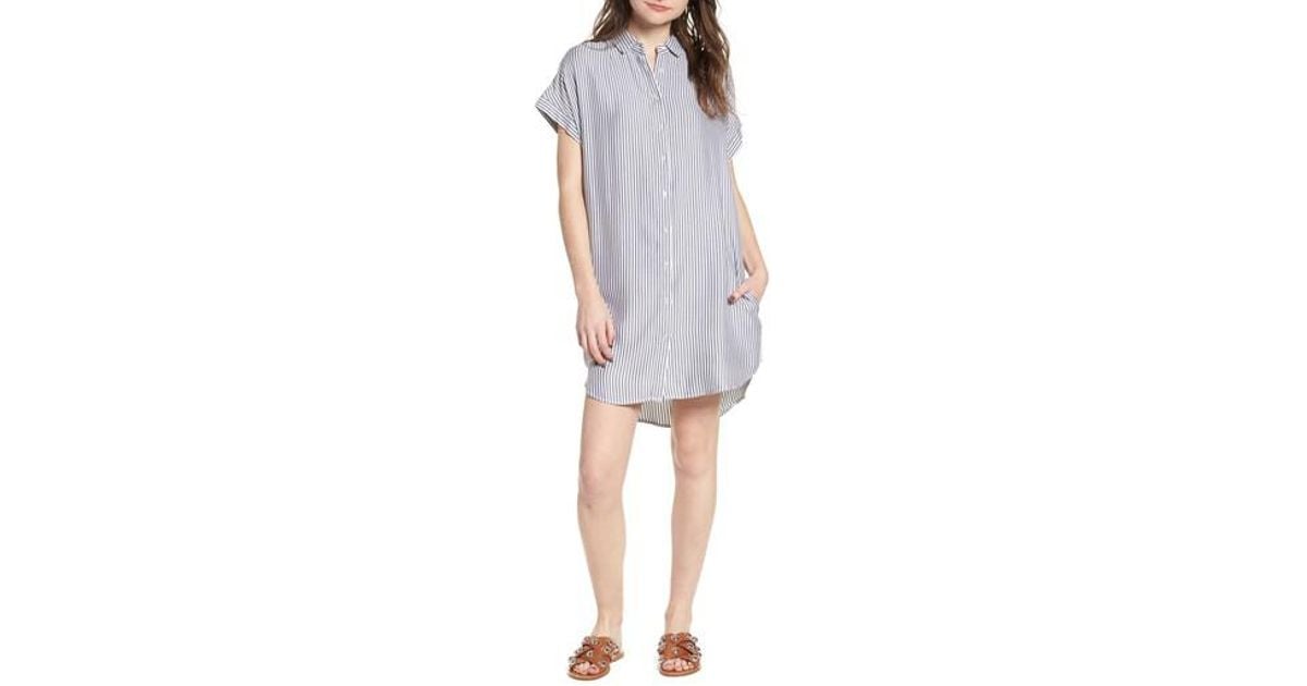 Thread Supply Skipper Stripe Shirtdress In Navy White White Lyst Thread Supply Skipper Stripe Shirtdress In Navy White White Lyst