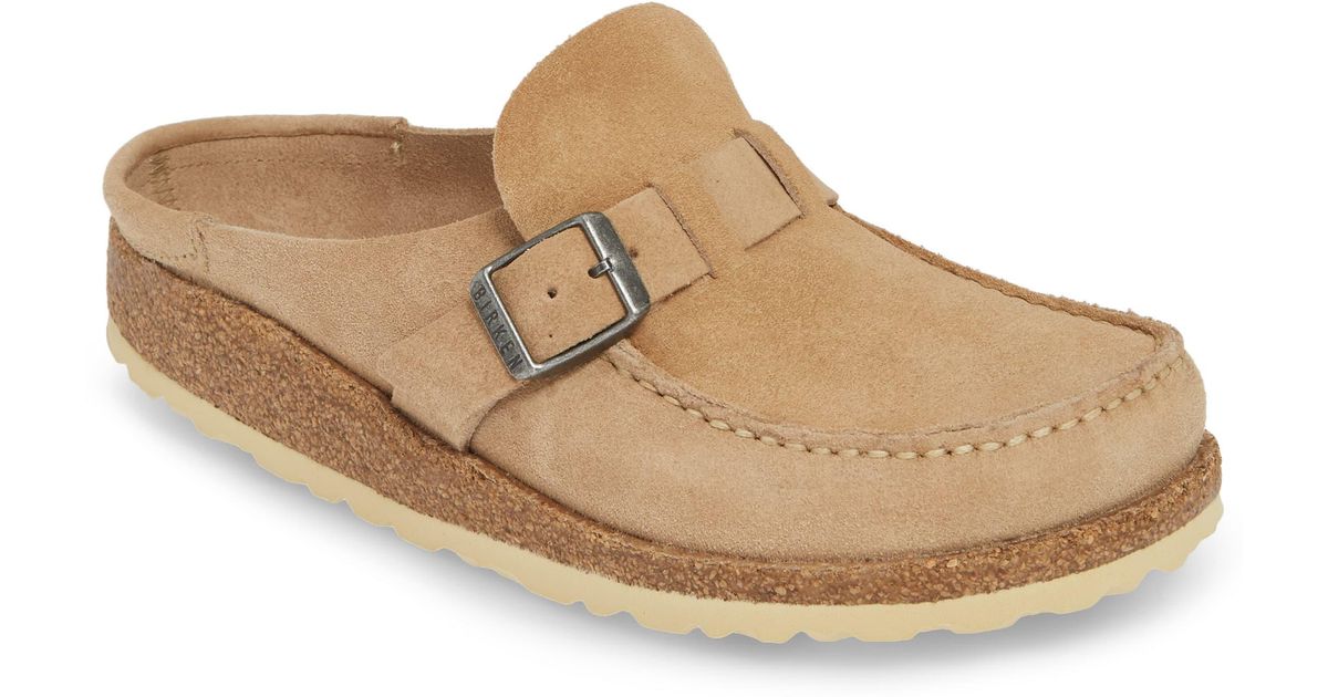 Birkenstock Buckley Clog in Black Suede (Brown) - Lyst