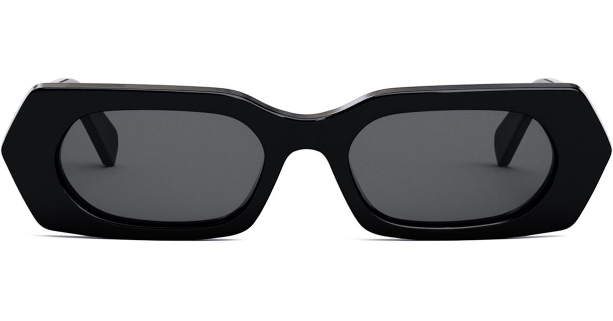 Celine Bold 3 Dots 51mm Rectangular Sunglasses in Black Lyst
