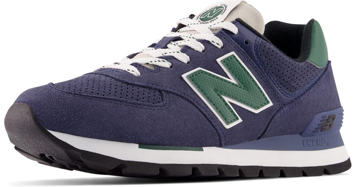 Buyr.com | Fashion Sneakers | New Balance Men's Iconic 574 Rugged Sneaker, White with Black. 11 US