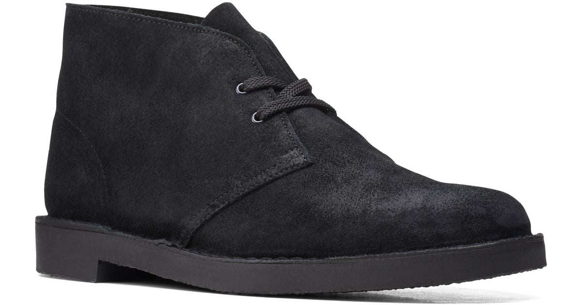 Clarks Bushacre Suede Chukka Boot In Black Waxy Suede At Nordstrom Rack ...