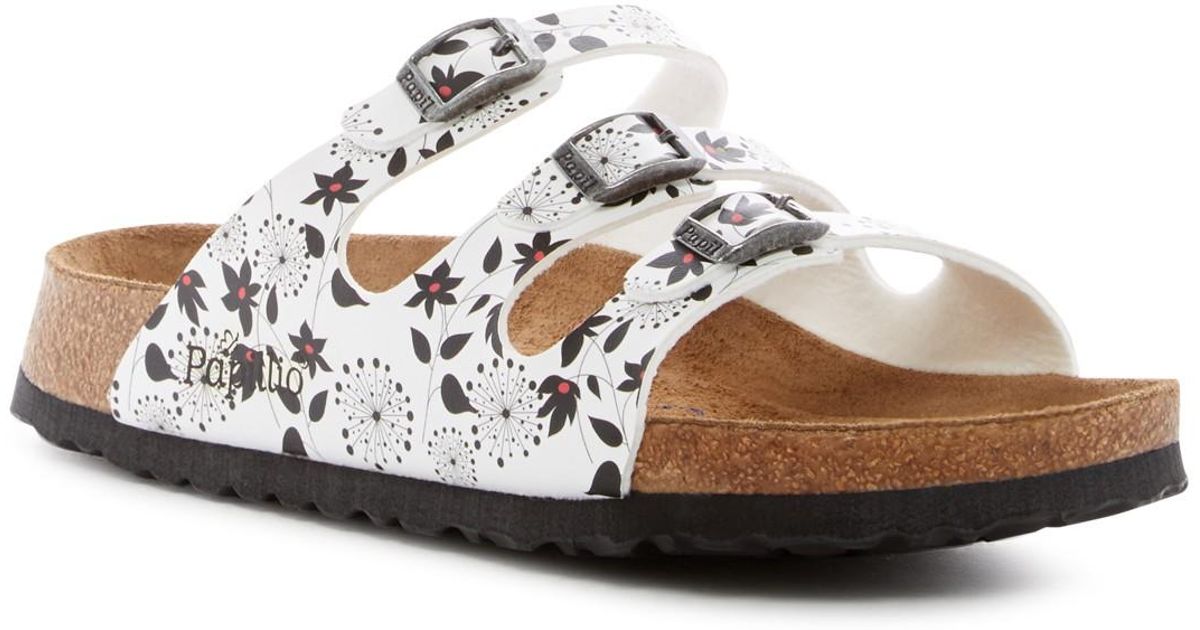 Birkenstock Suede Florida Soft Footbed Sandal - Narrow Width - Discontinued in White - Lyst