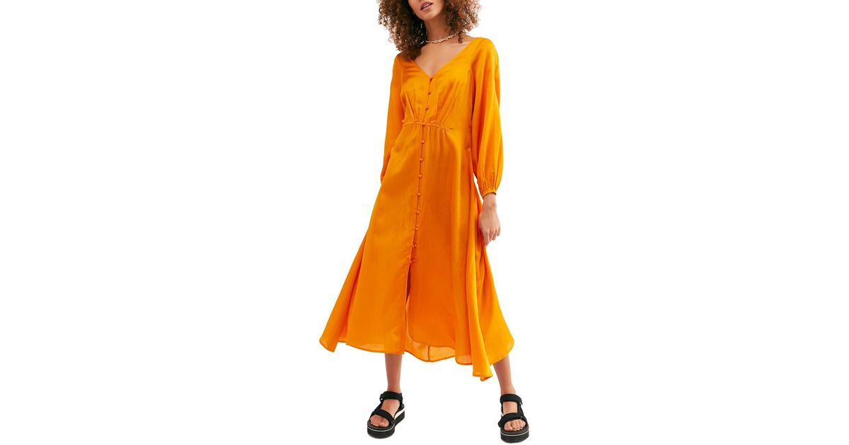 free people later days midi dress