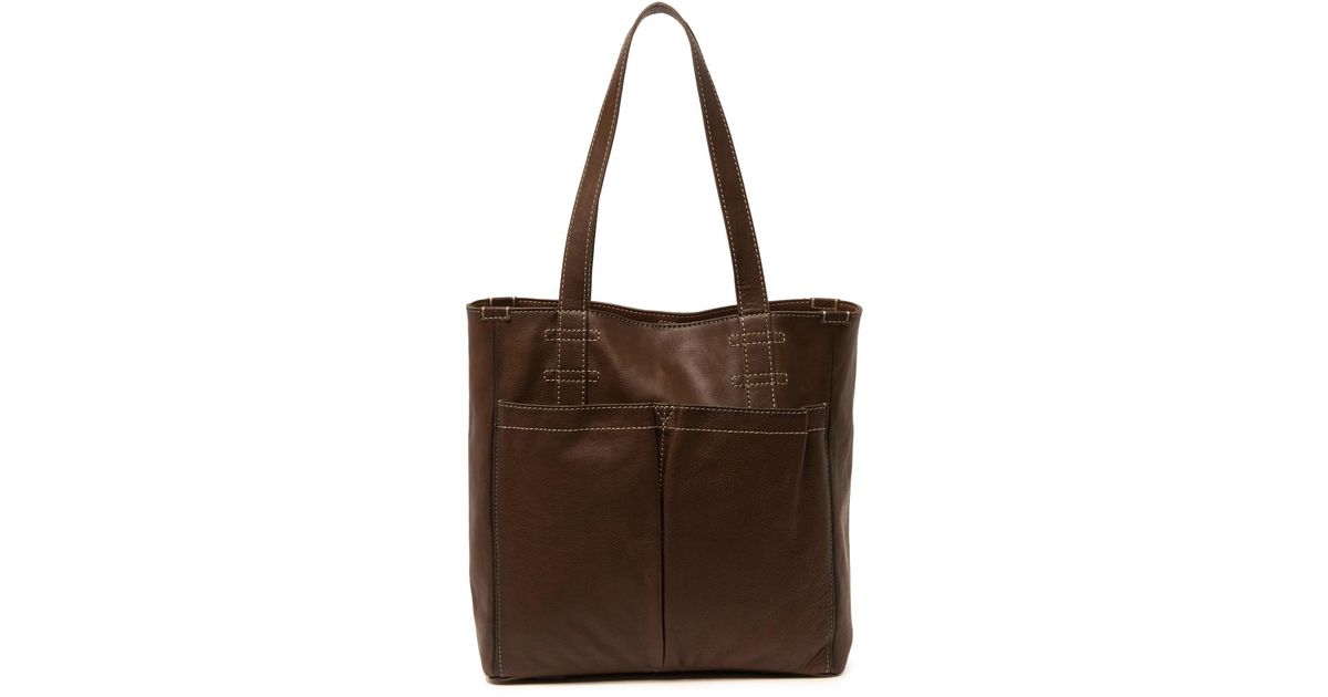 frye mindy pocket tote