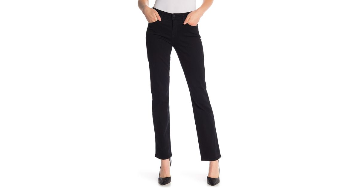 nydj marilyn jeans black