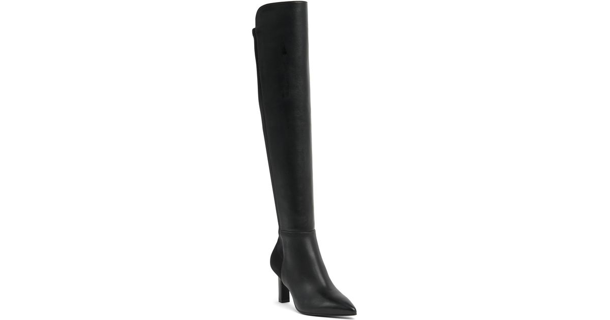 Stuart Weitzman Bobbie Knee High Boot In Black At Nordstrom Rack | Lyst